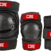 CORE Junior Beskyttelsessæt 3-pak -Professionel butik med rulleskøjteudstyr core junior skate pads 3 pack qa