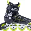 K2 F.I.T 84 Sort/Gul Inliners -Professionel butik med rulleskøjteudstyr k2 k2 f i t 84 black yellow inline skates