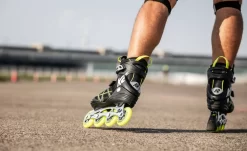 K2 F.I.T 84 Sort/Gul Inliners -Professionel butik med rulleskøjteudstyr k2 k2 f i t 84 black yellow inline skates 9g