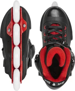 Powerslide Next Black Red 80 Freeskates -Professionel butik med rulleskøjteudstyr powerslide next black red 80 freeskates 54