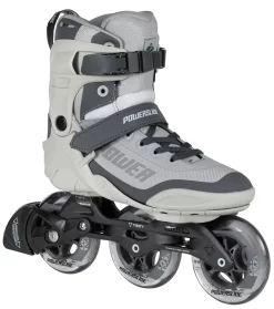 Powerslide Phuzion Krypton Grey 100 Inliners -Professionel butik med rulleskøjteudstyr powerslide phuzion krypton grey 100 roller blades 7k