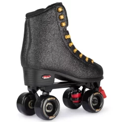 Rookie X Bump Sort Side-by-side Rulleskøjter -Professionel butik med rulleskøjteudstyr rookie x bump black roller skates nu