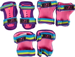 SFR Essential Tropical Beskyttelsessæt Børn 3-Pak -Professionel butik med rulleskøjteudstyr sfr essential tropical kids skate pads 3 pack 8i